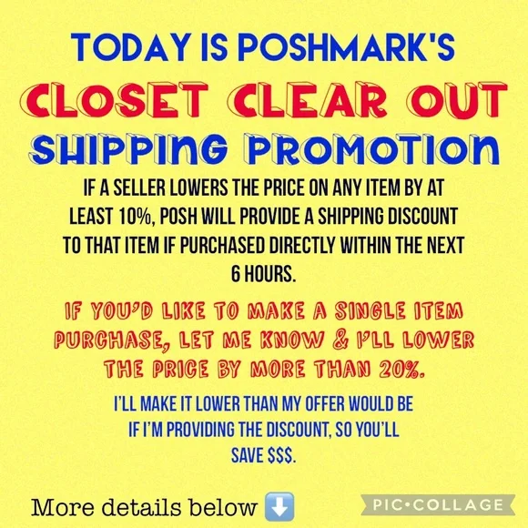 SUNDAY 11/10~CCO SHIPPING DISCOUNT PROVIDED BY POSH w/in 6 HOURS of a PRICE DROP